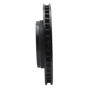 Jeep Wrangler Brake Rotor (1) - Front Left - R1 Concepts - Drilled & Slotted - Black - `07-`18